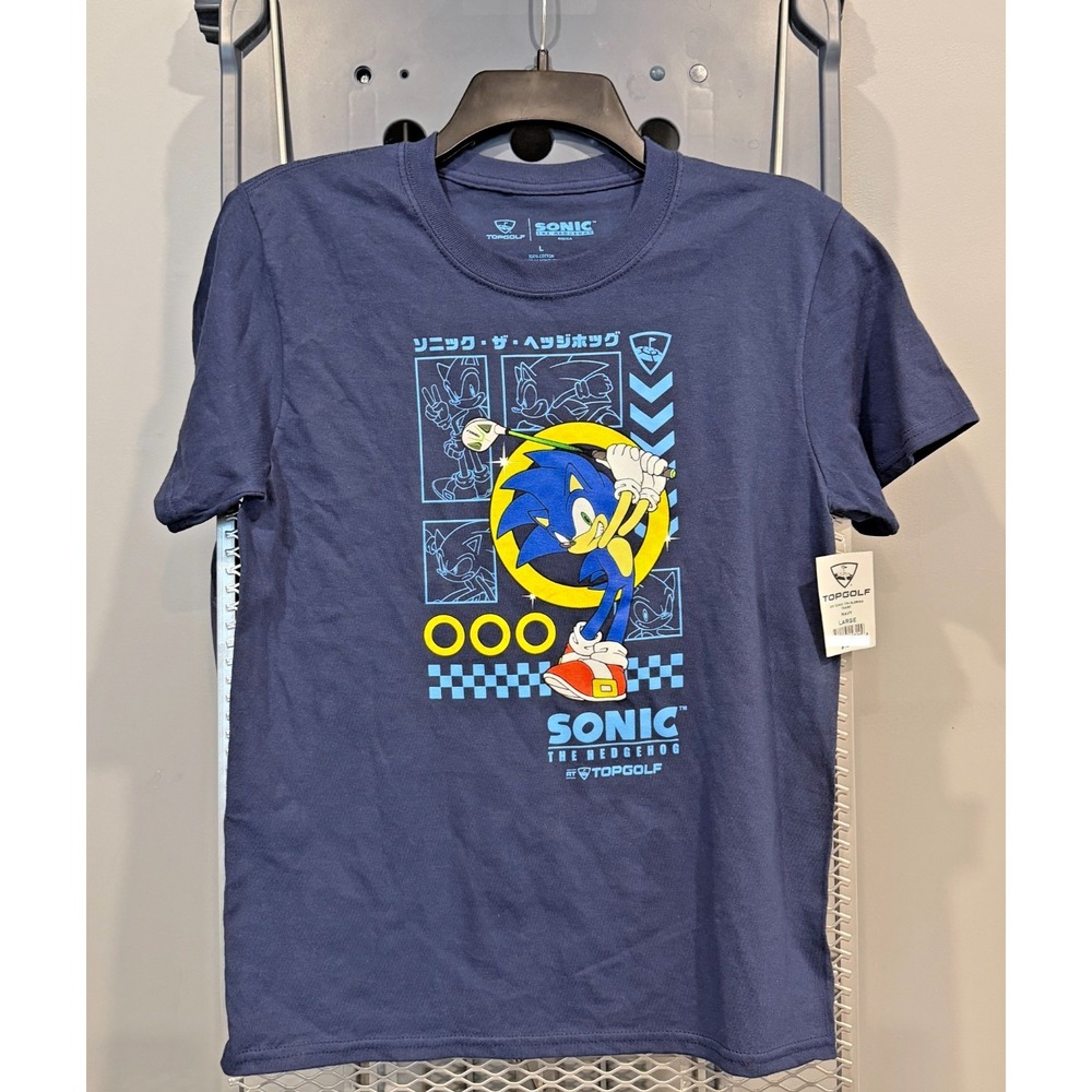 Sonic The Hedgehog‎ Tee Shirt Unisex Large Blue